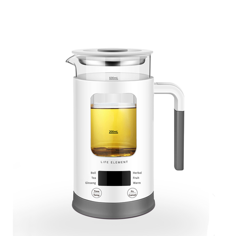 茶壺600毫升高硼矽玻璃迷你多功能可調溫無繩電熱水壺